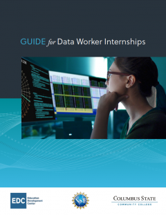 Report cover for the Guide for Data Worker Internships